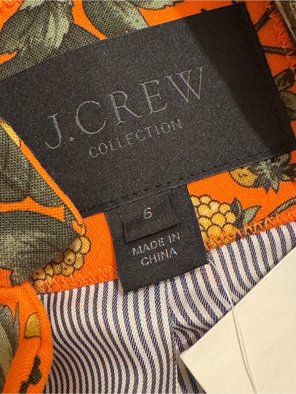 NWT J. Crew Collection Ratti Regent Top Coat Terracotta Floral Wool Blend Size 6 - Picture 9 of 16